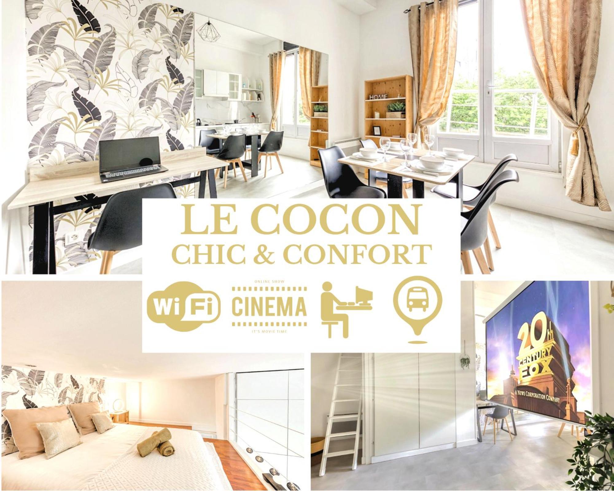 Apartment Le Cocon - Confort - Cinema - Espace De Travail - Netflix & Chill - Proche Paris - Speciale